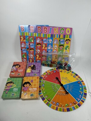 Dora The Explorer Card Games Bingo Go Fish Memory Crazy Eights Old