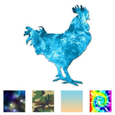 Rooster - Vinyl Decal Sticker - Multiple Patterns & Sizes - ebn975