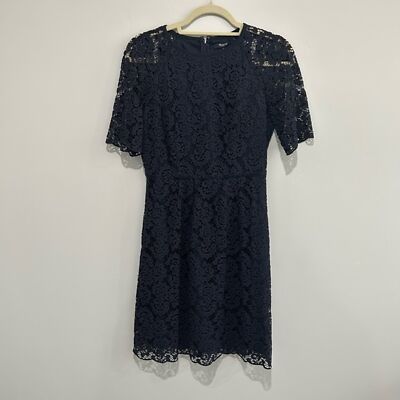 Madewell Navy Blue Lace Dress Sz 0 | eBay