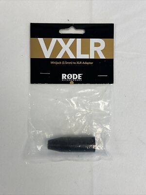 RØDE Mini-Jack Female to XLR Male Adapter for VideoMic, Black (VXLR), Camera