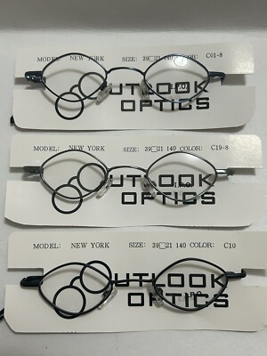 NEW 3 NEW YORK Eyeglass Frames.Calibro 39-21 /140outlook Optics Colors C19-8/C10