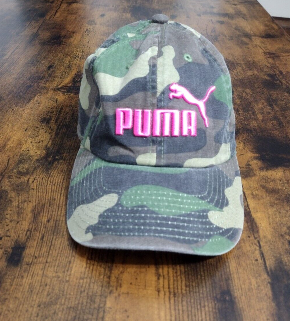 Puma Camo Hat Cap Adult Adjustable Camo Green Embroidered  display picture 3
