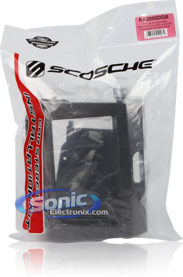 Kit de instalación de tablero DIN simple/doble Scosche KA2099DGB para Kia Sportage 2011-15 Foto 4 de 4