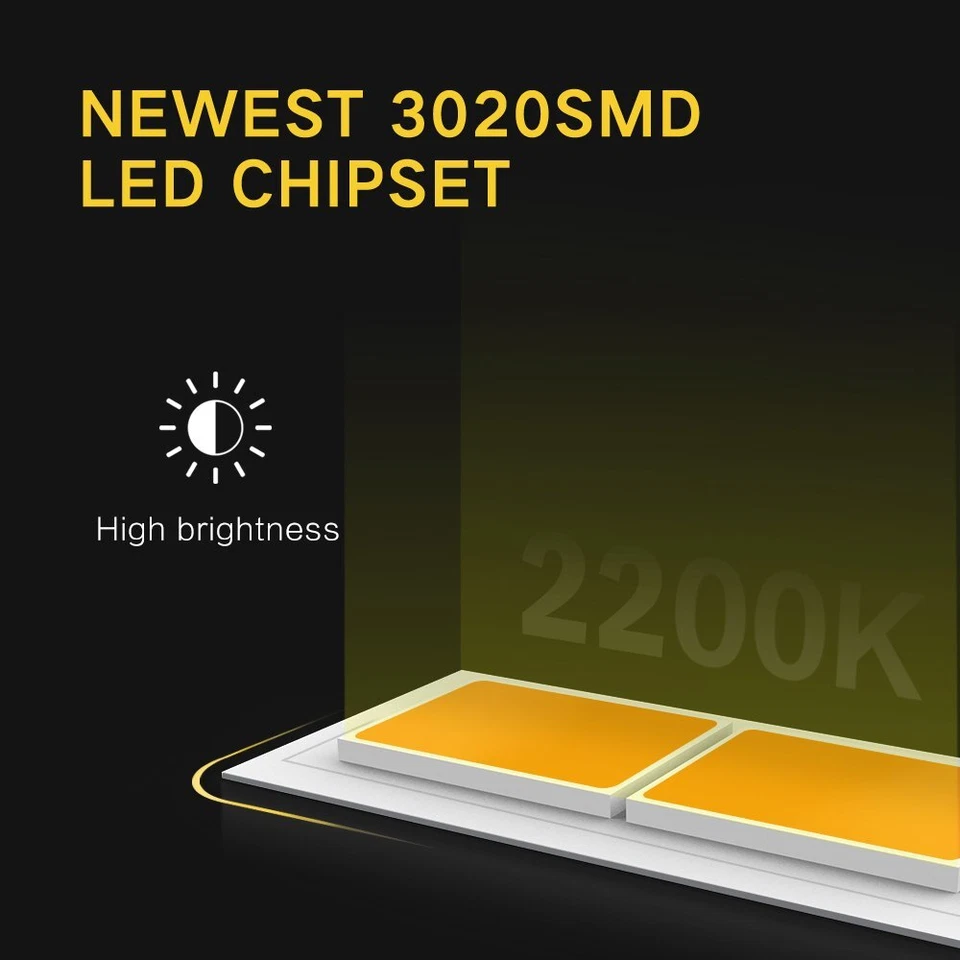 AUXITO 1156 BA15S P21W 7506 LED Amber LED Turn Signal Light Bulb Super Bright - Image 4 of 4