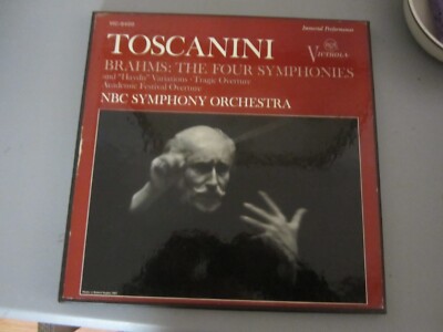 TOSCANINI  ''Brahms - The Four Symphonies''   4 LP  Box Set  Victrola  VIC-6400