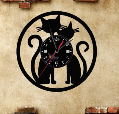 Orologio disco vinil clock disco in vinile gatti bis
