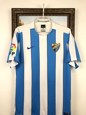 MALAGA C.F.　ナイキ　サッカーユニフォーム　UNESCO　NIKE Malaga Home football shirt 2015 Soccer Nike Jersey Camiseta Mens