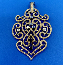 Crown TRIFARI Large necklace PENDANT vintage ...