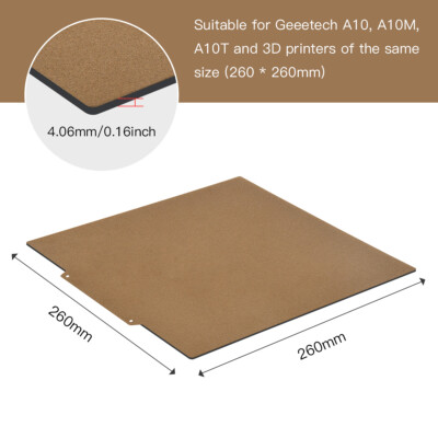 3 in 1 Steel Spring Plate + PEI + Magnetic B Base for GEEETECH 3D Printer