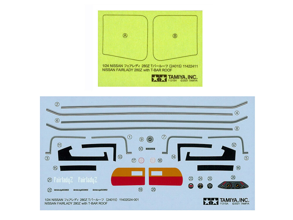 TAMIYA Sport Car 15 1/24 NISSAN Fairlady 280Z T-Bar Roof Model Kit