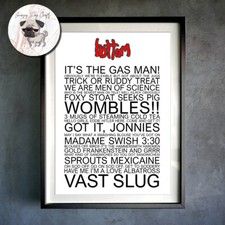 Bottom TV Show A4 Print Rik Mayall Ade Edmonson Smashing Blouse Eddie and Richie