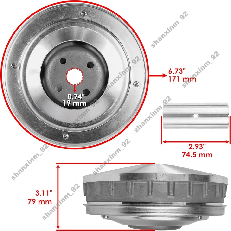 Embrague de accionamiento primario para Yamaha Kodiak 400 4x4 YFM400F 5GH-17620-00-00 Foto 3 de 4
