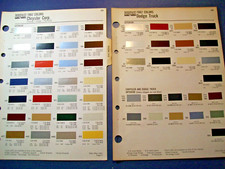 1982 Chrysler Plymouth Dodge car truck auto color SW Paint Chips set -ext & int