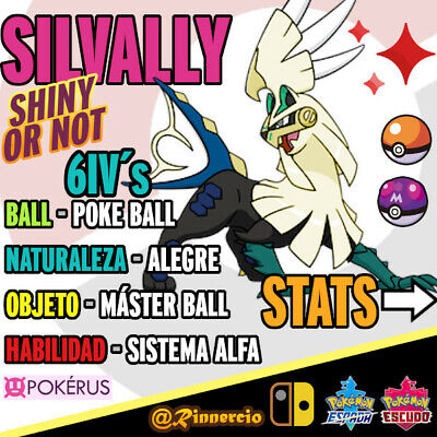 Silvally Competitivo "Shiny or not" 6 IVs Pokemon Espada-Escudo  Pokérus ✨