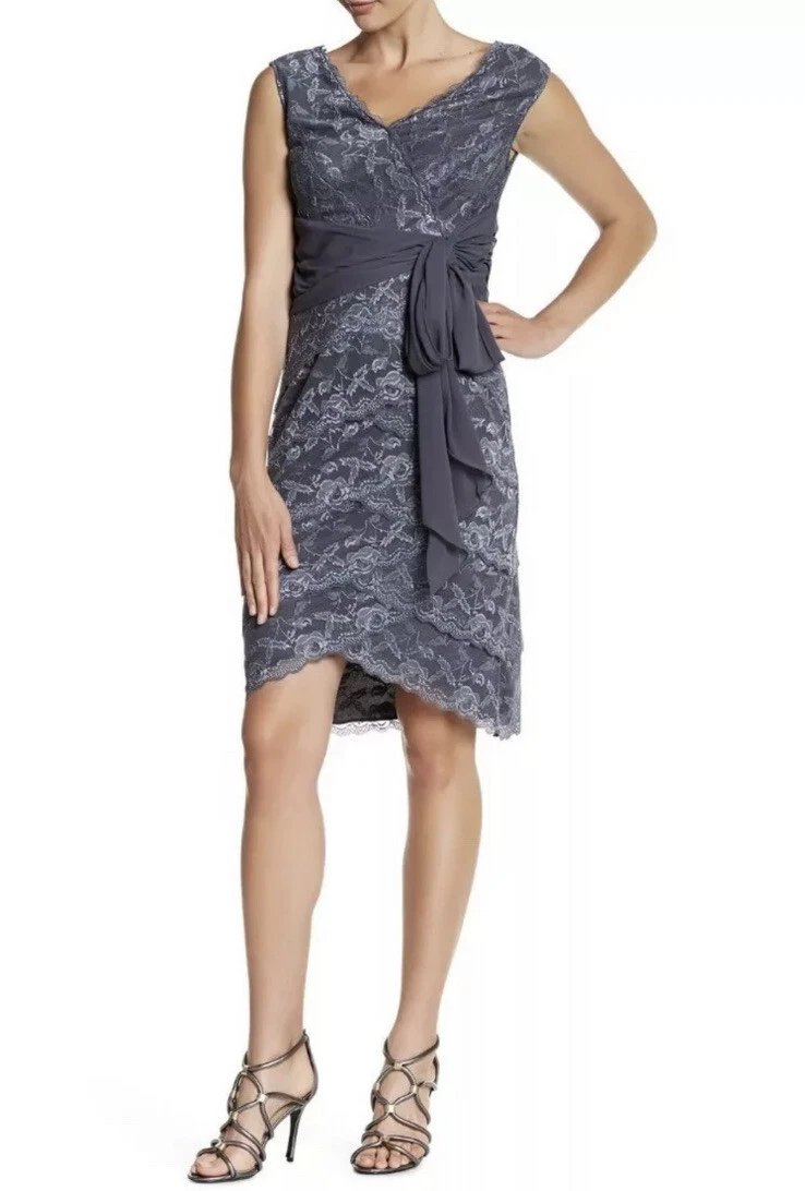 Marina cap shop sleeve lace dress