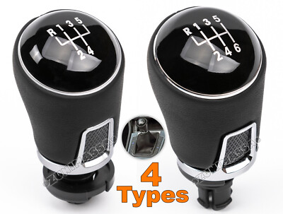 5/6 GANG SCHALTKNAUF SCHALTHEBEL LEDER SCHALTKNOPF für VW GOLF 7 PASSAT B8 CADDY