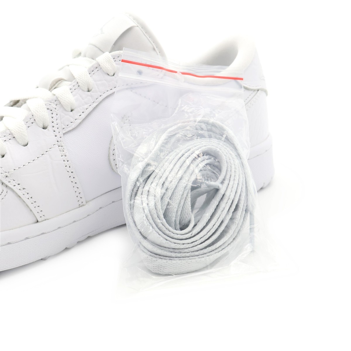 DD9315-110 Nike Air Jordan 1 Low Golf White Crocodile Skin