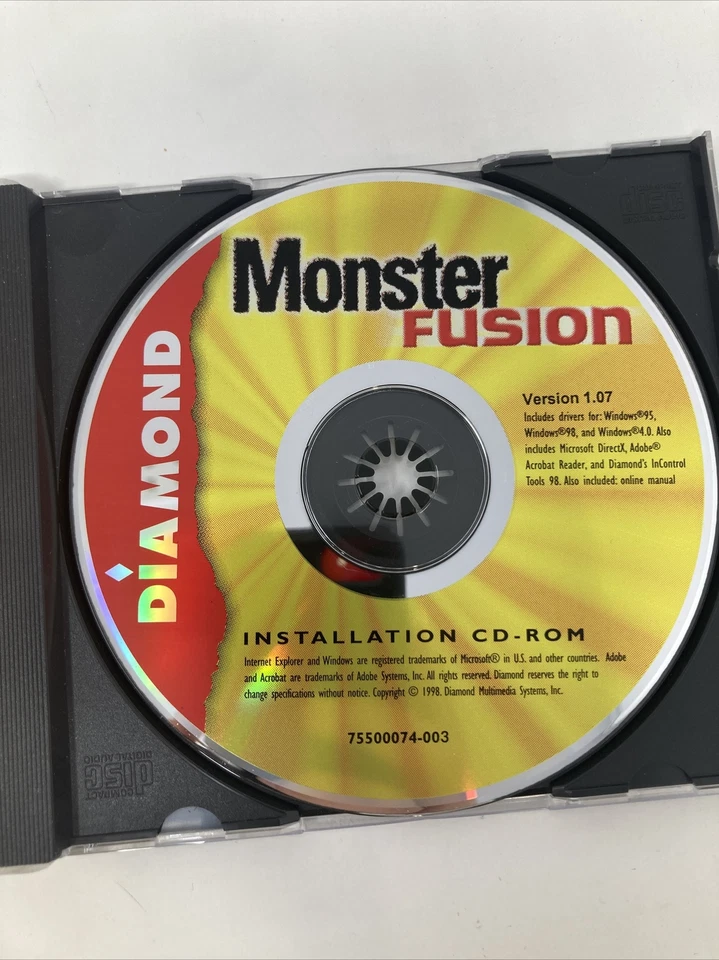 Monster Fusion installation Pc Rom with installation guide near perfect disc - Image 4 of 4