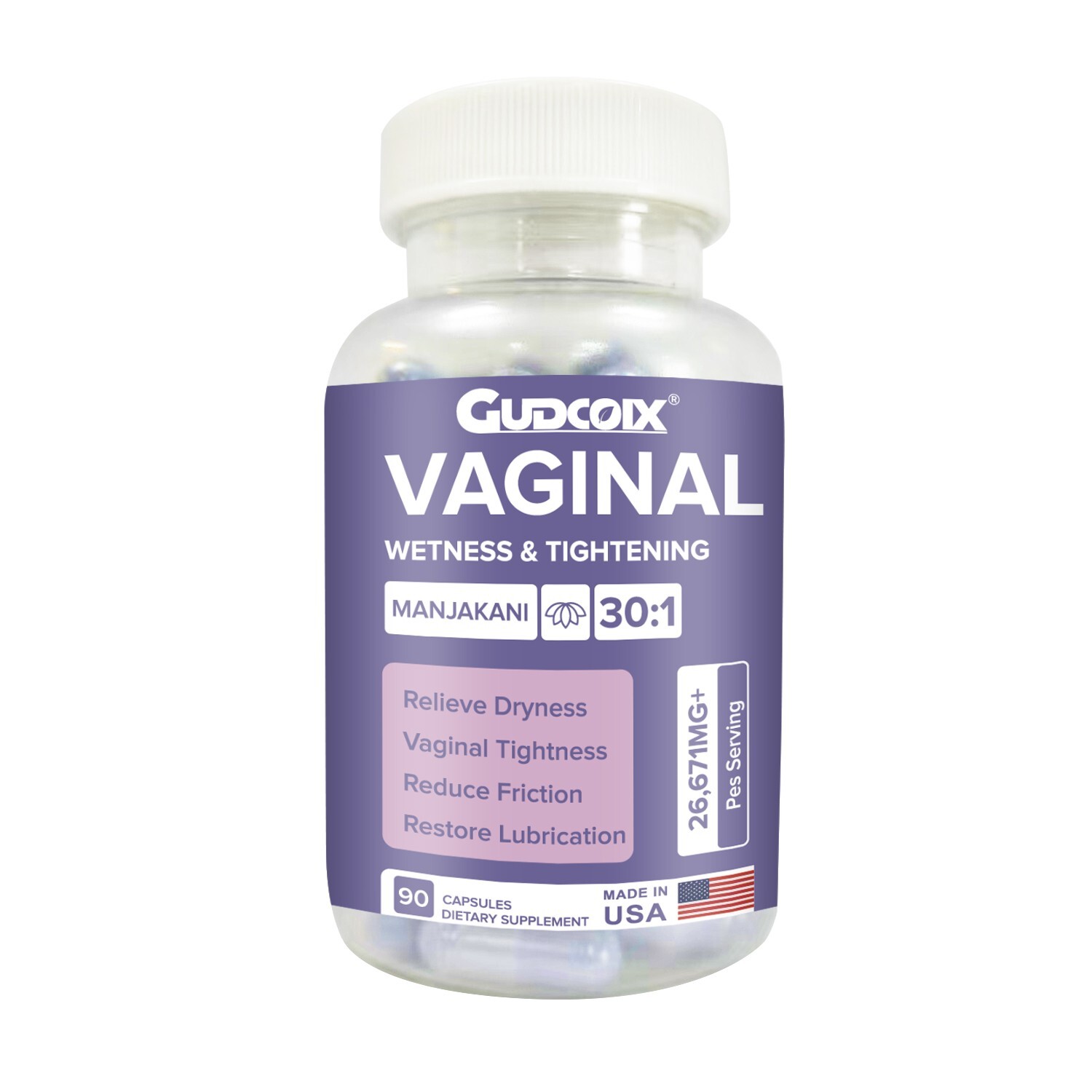 Natural Vaginal Tightening & Moisture Boost Capsules 90ct  