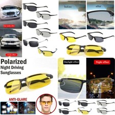 HD Night Driving Glasses Polarized Yellow Lens Anti Glare Vision Tinted Unisex
