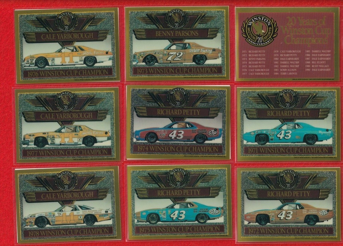 1991 Maxx Winston Cup 20th Anniversary Acrylic Card Factory Sealed