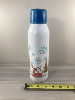 #ad Tupperware Eco Water Bottle Winter Theme 25 Oz New $9.84