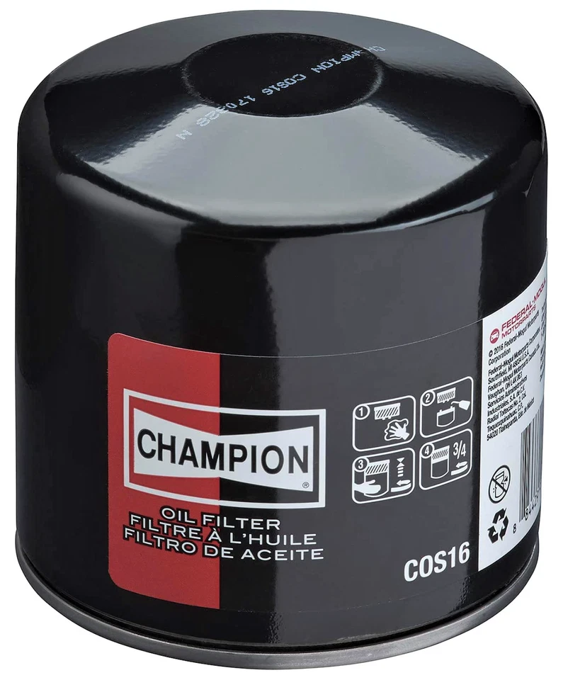 Filtro de aceite Champion COS16 hasta 12000 millas para varios Dodge Jeep Chrysler Volvo Foto 4 de 4