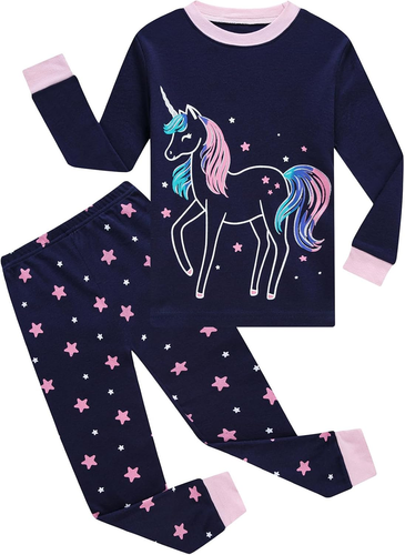 Little Girls Pajamas Sets Toddler Girls Cotton Pjs Sleepwear Sets - Picture 9 of 12