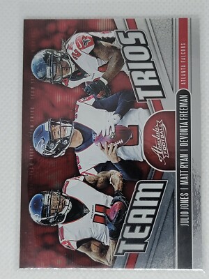 2019 Panini Absolute Team Trios Julio Jones, Matt Ryan, Devonta Freeman #TT-AF