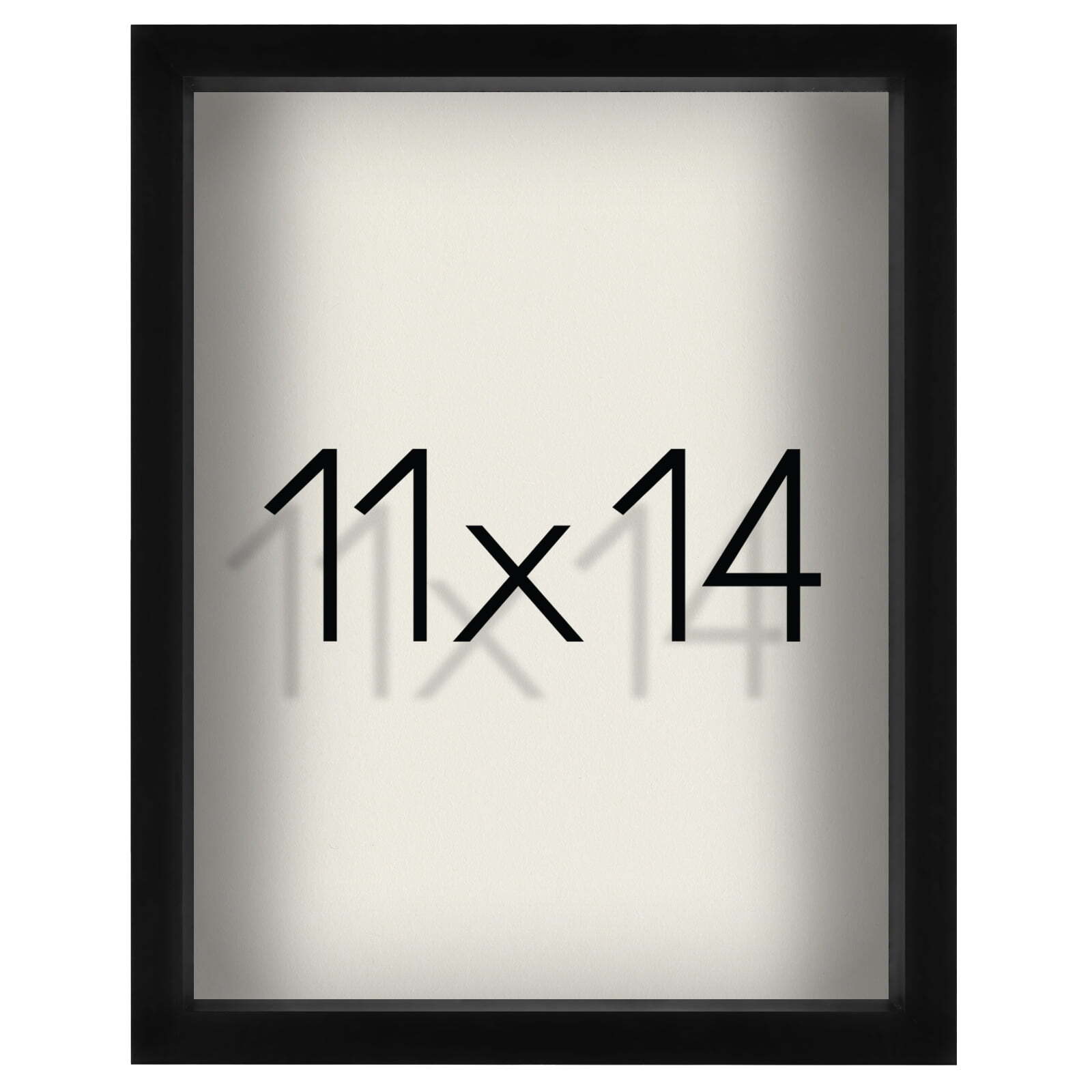 11x14 Black Shadow Box Frame with Shatterproof Glass