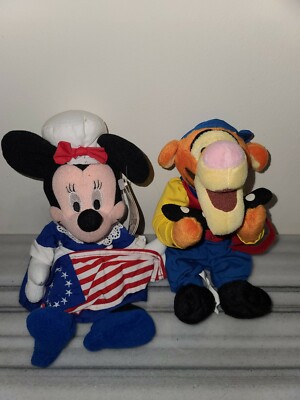 Disney Store Plush Bean Bag Fourth of July Tigger 9