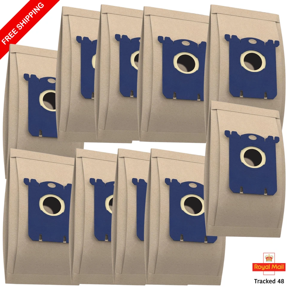 Philips Electrolux AEG Zanussi S Dust Bags Double Micro Filtration Pack of 10 - Image 1 of 4