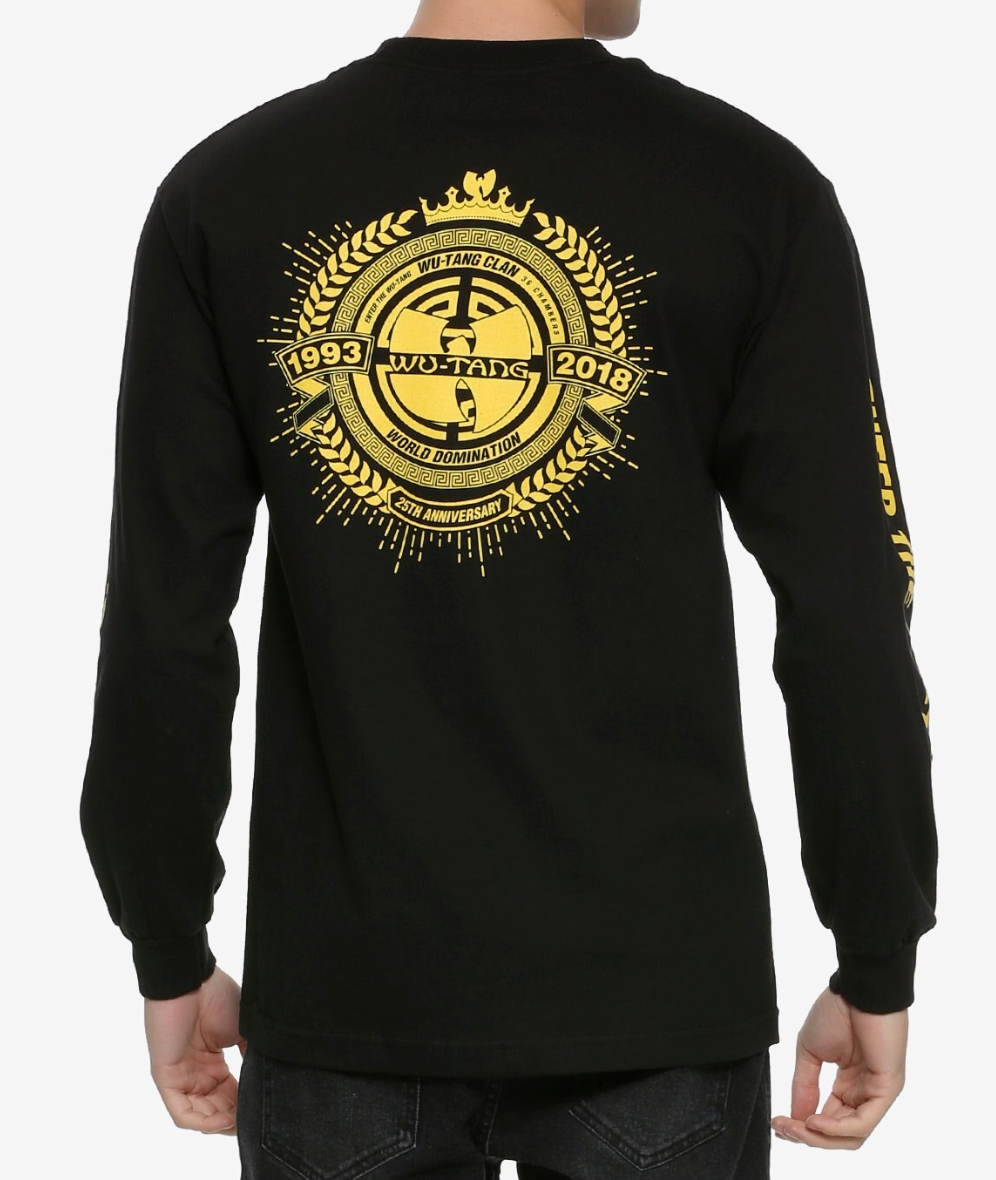 Wu-Tang Clan 25TH ANNIVERSARY OF 36 CHAMBERS Long Sleeve T-Shirt