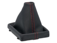 SCHALTMANSCHETTE FUR AUDI A5 07-16 AUDI Q5 08-16 SCHALTSACK LEDER NAHT ROT