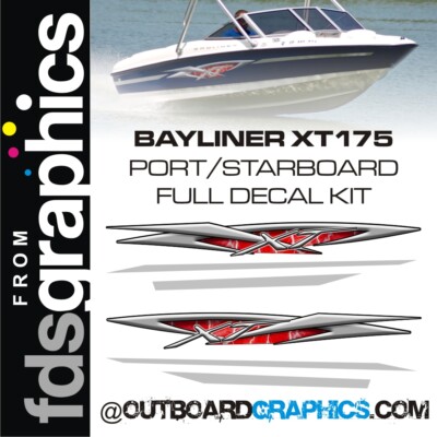 Bayliner Xt175 Full Decal Kit Custom Colours Available Ebay