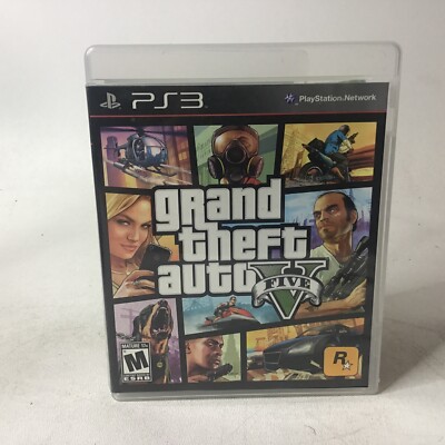 Grand Theft Auto V GTA 5 (Sony PlayStation 3, PS3) with Map