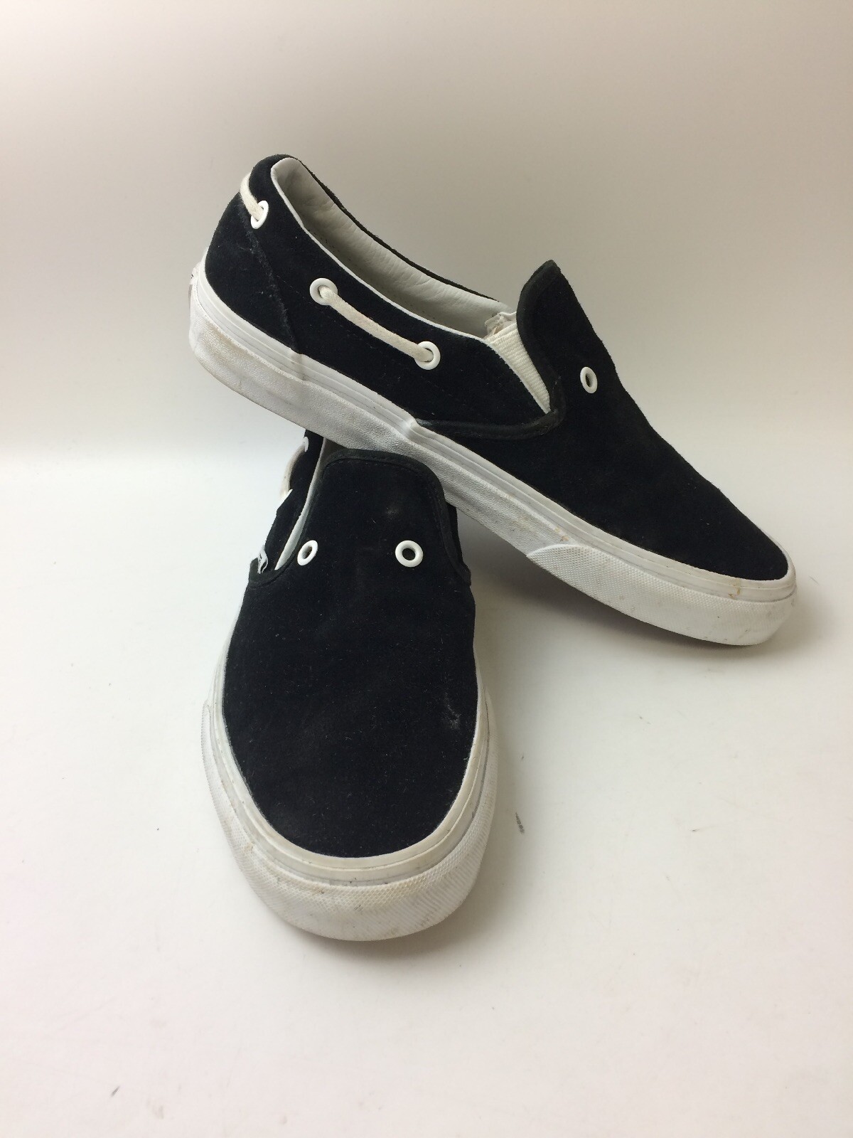 black mens slip on vans