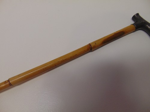 Vintage Drown & Co Makers Walking cane / stick with Sterling silver handle 34.5" - Picture 9 of 12