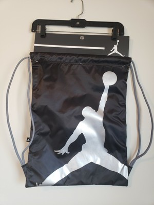 Nike Air Jordan Jumpman Drawstring Bag Sack Backpack Black Gray 9A1940-023 NEW 9328193968 | eBay