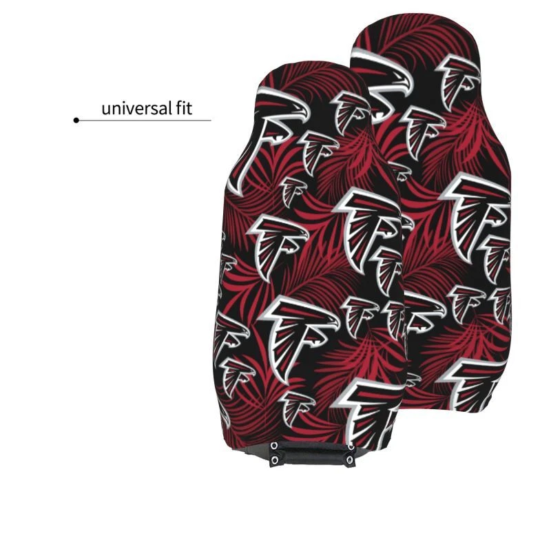 2pcs Atlanta Falcons Elastic Car Seat Covers Printed Seat Cover Universal