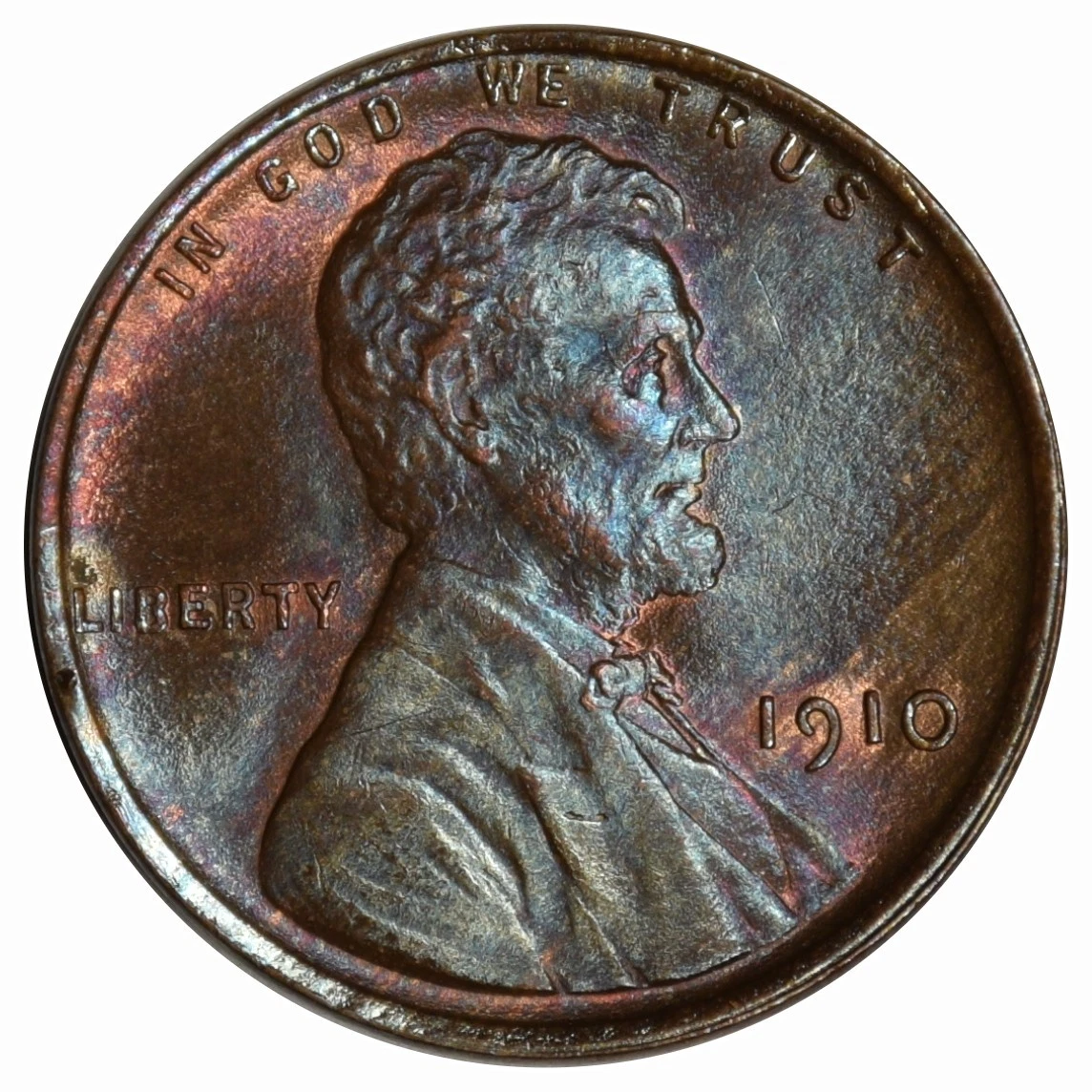 Uncirculated 1910 Year Lincoln Wheat US Small Cents (1909-1958
