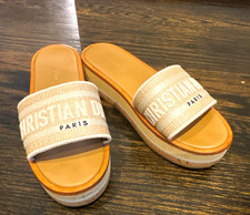 Christian Dior Women s Beige Tan Logo Strap S...