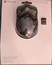 Microsoft Wireless Mobile 1850 Wireless Mouse Black USB Receiver PC Laptop Mac