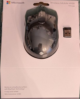 Microsoft Wireless Mobile 1850 Wireless Mouse Black USB Receiver PC Laptop Mac