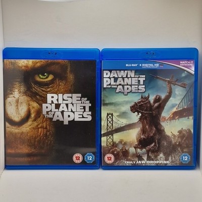 Rise & Dawn of the Planet of the Apes Movies (Blu-rays 2014) A,B,C & A,B Cert 12