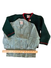 German 98 Vintage Sweater And Shirt Set Boy's 2T/3T Oktoberfest Festive Austrian