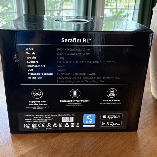 Serafim R1+ Gaming Racing Wheel Nero Nuovo - Foto 4 di 5