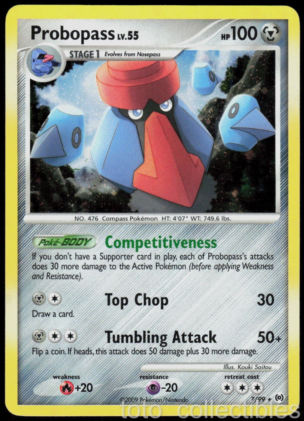 Probopass 7/99 Holo Rare Arceus Pokemon Heavily Played