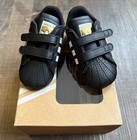 Adidas Superstar Crib Soft Bottom Baby Shoes- Black- Size 3k