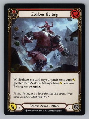 ZEALOUS BELTING (RED) MON293 FLESH AND BLOOD UNLIMITED EDITION NORMAL NM''